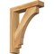 Ekena Millwork Imperial Block Rough Sawn Bracket w/ Offset Brace, Western Red Cedar, 4"W x 16"D x 20"H BKT0402X16X20IMP05RWR - alternate 1